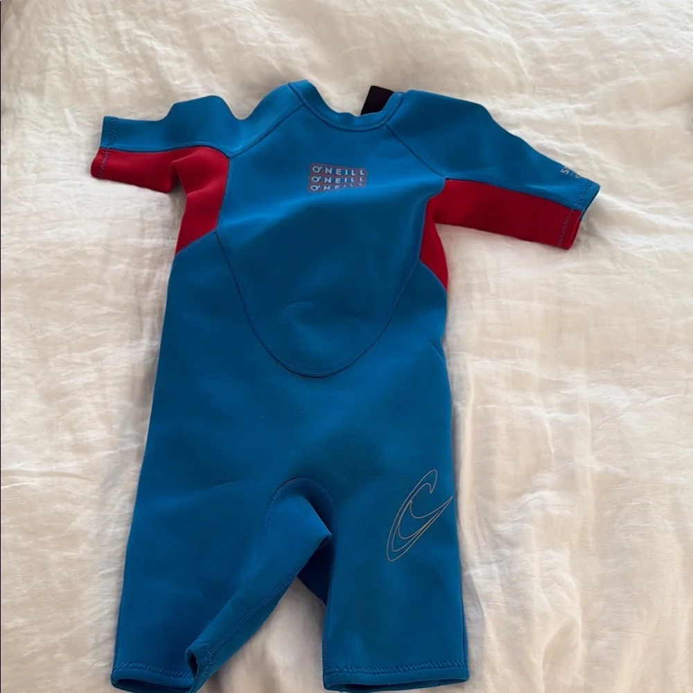 O'Neill Vibrant Blue and Red Wetsuit - Picture 4 of 4